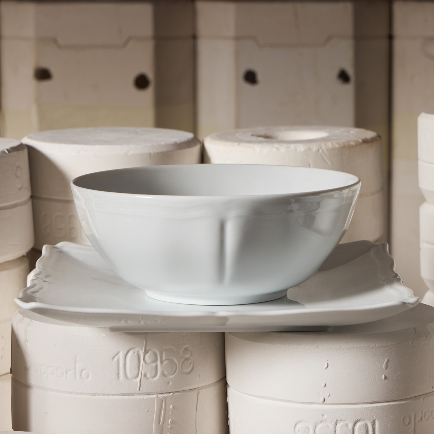 White porcelain dinnerware | Ginori 1735